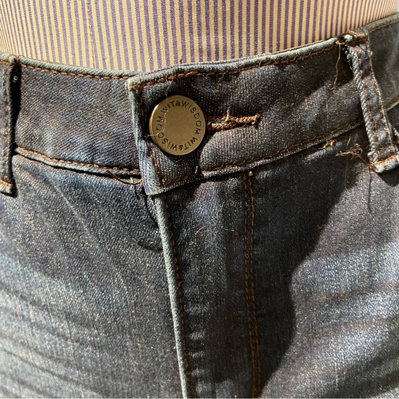 Wit & Wisdom Ab-Solution Skinny Jeans – Raw Hem, High-Rise, Size 8 - Picture 5 of 8